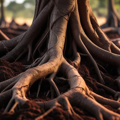 roots in tanzanian soil